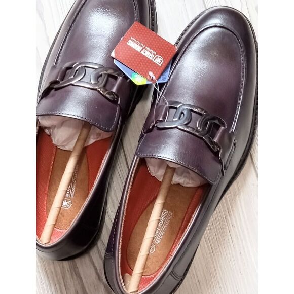 (W-4658) Stacy Adams Mens Hale Moc Toe Bit Slip On Loafers Sz 10 main image 13